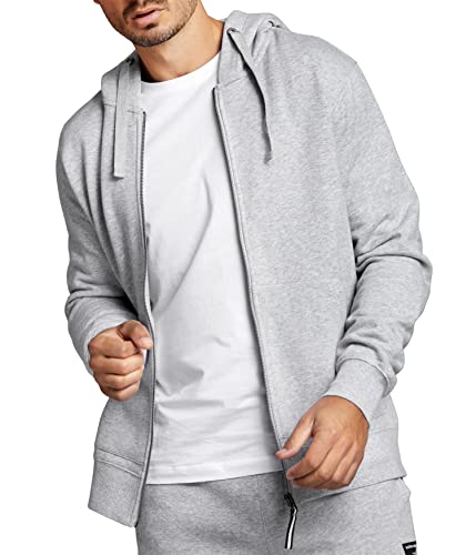 Björn Borg 9999-1473-90741 Centre Zip Hoodie Sweatshirt Men's Graue Melange M von Björn Borg