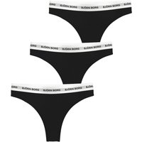 Björn Borg Logo String 3er Pack Damen in schwarz Björn Borg Logo String 3er Pack Damen in schwarz von Björn Borg