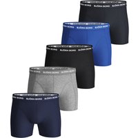 Björn Borg Solid Sammy Boxer Short 5er Pack Herren in blau von Björn Borg