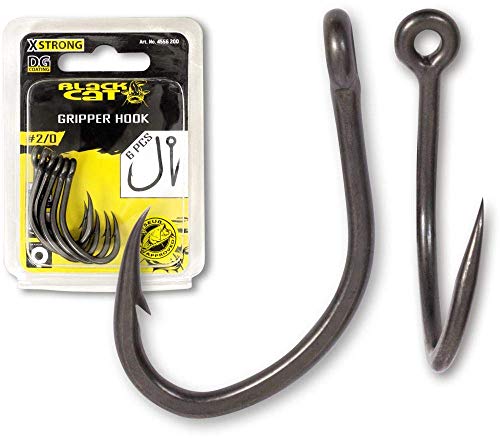 Black Cat DG Coating 2/0 Gripper Haken 6Stück Black Cat DG Coating 2/0 Gripper Haken 6Stück von Black Cat