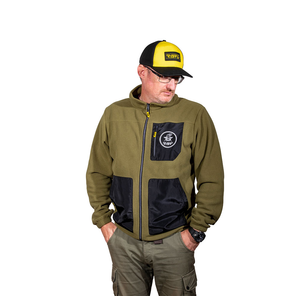 Black Cat Logo Full Zip Fleece Grün S Mann Black Cat Logo Full Zip Fleece Grün S Mann von Black Cat