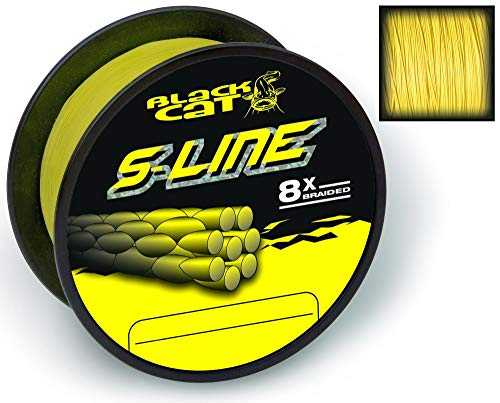 Black Cat gelb, Ø0,45mm S-Line 180m 50kg,110lbs, 0,45 mm Black Cat gelb, Ø0,45mm S-Line 180m 50kg,110lbs, 0,45 mm von Black Cat