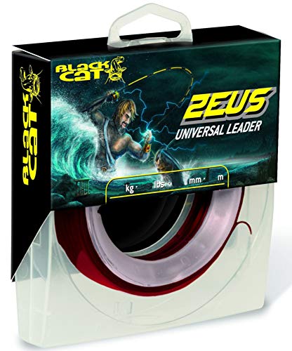 Black Cat Premium Zeus Universal Leader beinahe unzerstörbares Vorfach Wels Angel Zubehör Angelschnur, rot, 1,10mm / 165Kg Black Cat Premium Zeus Universal Leader beinahe unzerstörbares Vorfach Wels Angel Zubehör Angelschnur, rot, 1,10mm / 165Kg von Black Cat