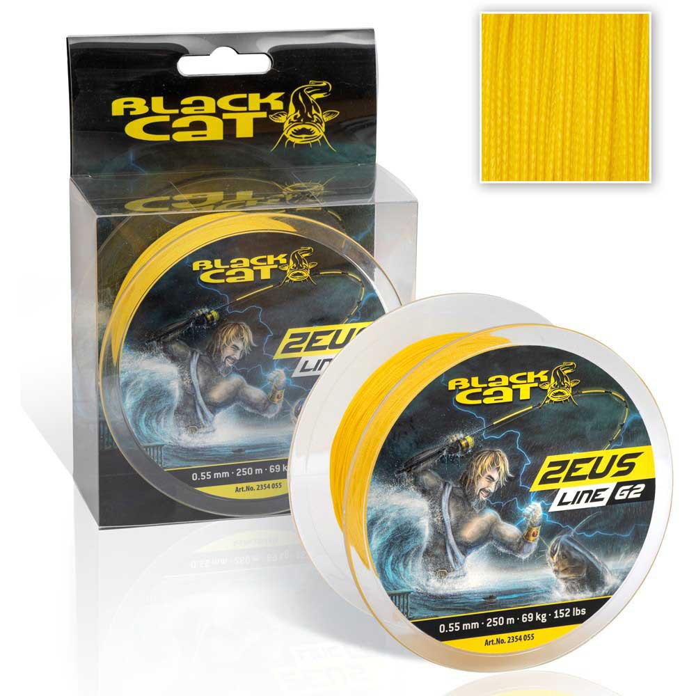 Black Cat Zeus G2 250 M Braided Line Durchsichtig 0.380 mm von Black Cat