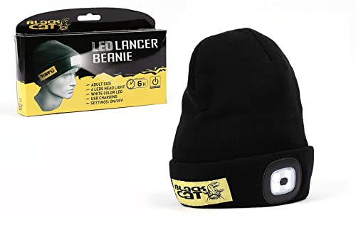 Blackcat Black Cat LED Lancer Beanie Uni, schwarz/gelb Blackcat Black Cat LED Lancer Beanie Uni, schwarz/gelb von Black Cat