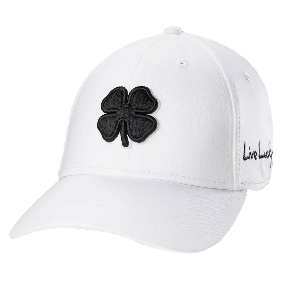 Black Cover Black Clover Men's Premium Golf Cap, Mens, White/black, Small/medium | American Golf von Black Cover