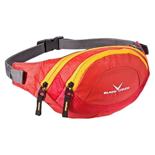 Black Crevice Sport Bauchtasche, Wandern, Trekking, Outdoor; BCR241003; rot von Black Crevice