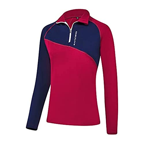 Black Crevice Damen Merino Skirolli, Navy/Rhododendron, 38 von Black Crevice