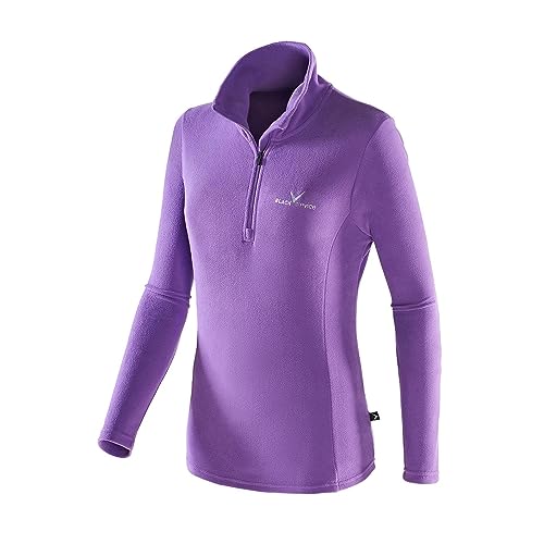 Black Crevice Damen Fleece Skirolli, Amethyst/Silber, 42 von Black Crevice