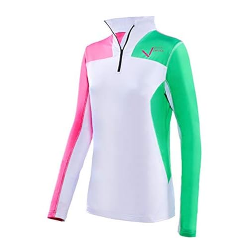Black Crevice Damen Skirolli, weiß/pink/grün, 44 Black Crevice Damen Skirolli, weiß/pink/grün, 44 von Black Crevice