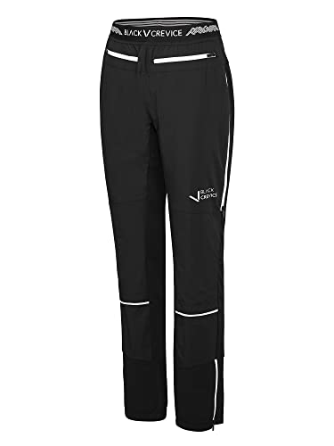 Black Crevice Damen Skitourenhose, schwarz/weiß, 40 von Black Crevice