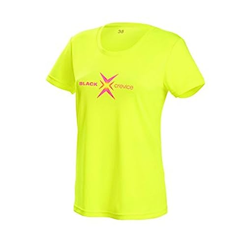 Black Crevice Damen T-Shirt Function, yellow3, 44 von Black Crevice