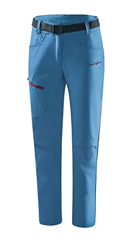 Black Crevice Trekkinghose I Damen Steel Blue I 38 I Wanderhose mit praktischen Taschen I Outdoorhose I wasserabweisend & schnelltrocknend I strapazierfähig & atmungsaktiv von Black Crevice