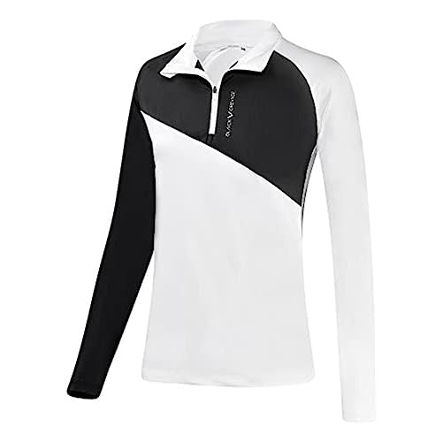 Black Crevice Damen Zipper Funktionsshirt, schwarz/weiß, 36 Black Crevice Damen Zipper Funktionsshirt, schwarz/weiß, 36 von Black Crevice