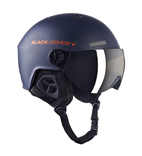 Black Crevice Erwachsene Skihelm Gstaad, Navy/orange, 51-53 cm von Black Crevice