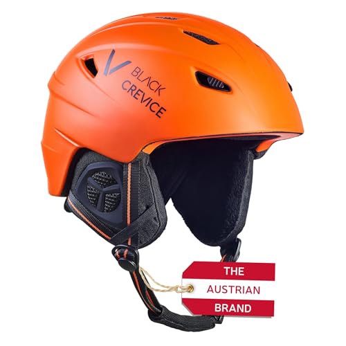 Black Crevice Erwachsene Skihelm Streif, matt orange/schwarz, S… von Black Crevice