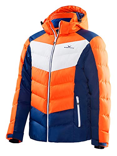 Black Crevice Herren Skijacke, orange/blau/weiß, 52 von Black Crevice