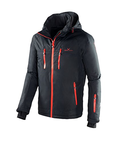 Black Crevice Herren Skijacke I Herren-Skijacke in verschiedenen Farben & Größen I wind- & wasserdichte Herren-Funktionsjacke I wasserdichte Reißverschlusstaschen I Ski-Jacke mit Kapuze von Black Crevice