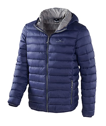 Black Crevice Herren Steppjacke I wind- & wasserabweisende Herren-Jacke I Steppjacke mit Kunstfaserfüllung I Steppjacke mit Kapuze von Black Crevice