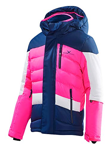 Black Crevice Kinder Skijacke, blau/pink/weiß, 140 von Black Crevice