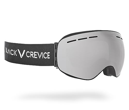 Black Crevice Skibrille, mit sphärischen Gläsern, black/silver mirror Black Crevice Skibrille, mit sphärischen Gläsern, black/silver mirror von Black Crevice