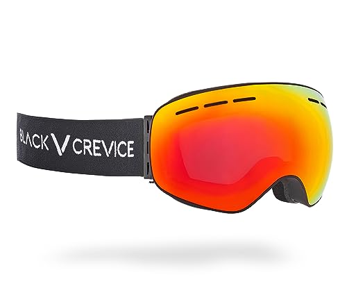 Black Crevice Skibrille, mit sphärischen Gläsern, black/red revo Black Crevice Skibrille, mit sphärischen Gläsern, black/red revo von Black Crevice
