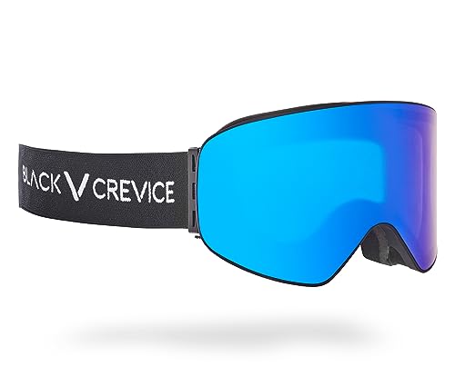 Black Crevice Skibrille, mit zylindrischen Gläsern, black/blue revo Black Crevice Skibrille, mit zylindrischen Gläsern, black/blue revo von Black Crevice