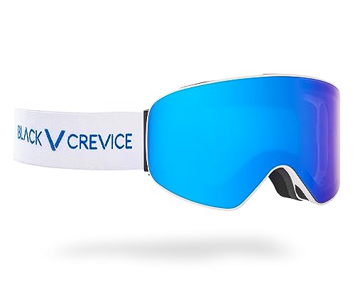 Black Crevice Skibrille, mit zylindrischen Gläsern, white/blue revo Black Crevice Skibrille, mit zylindrischen Gläsern, white/blue revo von Black Crevice