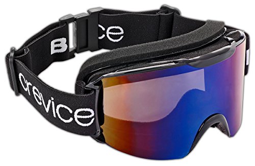 Black Crevice Skibrille im Frameless Design I Ski-Brille in verschiedenen Farben I Snowboard-Brille I bruchfeste Doppelscheibe I Anti-Fog-Beschichtung & UV 400 Schutz I größenverstellbar Black Crevice Skibrille im Frameless Design I Ski-Brille in verschiedenen Farben I Snowboard-Brille I bruchfeste Doppelscheibe I Anti-Fog-Beschichtung & UV 400 Schutz I größenverstellbar von Black Crevice