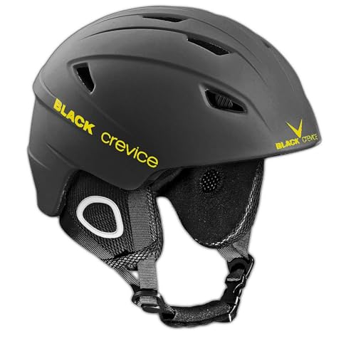 Black Crevice Skihelm Kitzbühel, 9, 5 Größen, BCR143764 (Schwarz/Gelb, XS) von Black Crevice