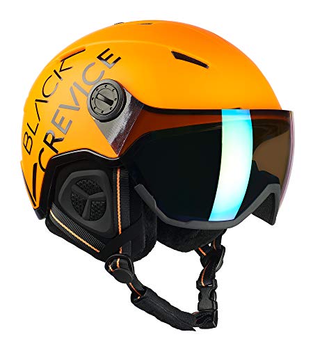 Black Crevice Skihelm Vail mit Visier, neon orange, L (58-61 cm)… von Black Crevice