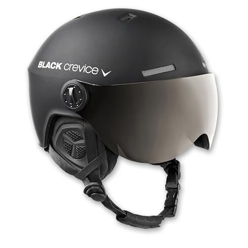 Black Crevice Skihelm mit Visier, Gstaad, BCR143921, schwarz, Gr. M/L von Black Crevice