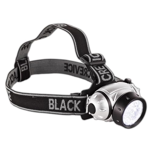 Black Crevice Stirnlampe I Kopflampe mit verstellbaren Band I LED-Kopflampe mit 21 LEDs I hohe Intensität & weiter Lichtstrahl I 4 Leuchtstufen I wasserfeste & bruchsichere LED-Stirnlampe Black Crevice Stirnlampe I Kopflampe mit verstellbaren Band I LED-Kopflampe mit 21 LEDs I hohe Intensität & weiter Lichtstrahl I 4 Leuchtstufen I wasserfeste & bruchsichere LED-Stirnlampe von Black Crevice