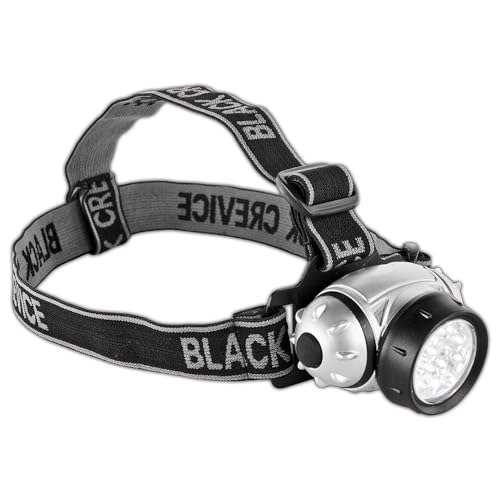 Black Crevice Stirnlampe I Kopflampe mit verstellbaren Band I LED-Kopflampe mit 14 LEDs I hohe Intensität & weiter Lichtstrahl I 4 Leuchtstufen I wasserfeste & bruchsichere LED-Stirnlampe Black Crevice Stirnlampe I Kopflampe mit verstellbaren Band I LED-Kopflampe mit 14 LEDs I hohe Intensität & weiter Lichtstrahl I 4 Leuchtstufen I wasserfeste & bruchsichere LED-Stirnlampe von Black Crevice