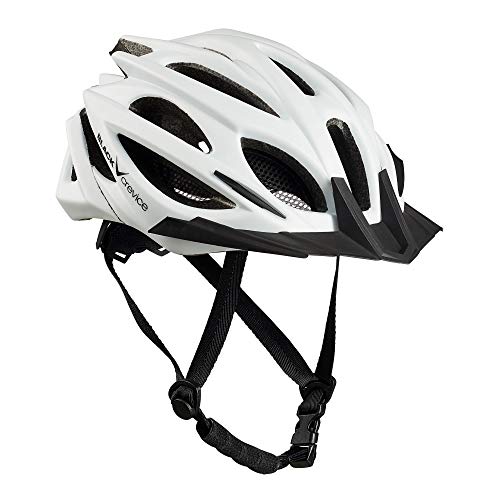 Black Crevice Fahrradhelm Erwachsene I Fahrradhelm I Fahrradhelm Herren & Damen I MTB-Helm I Radhelm Fahrrad-Helm I Atmungsaktiver Fahrradhelm I Größenverstellbar (weiß, M/L (58-61cm))… von Black Crevice