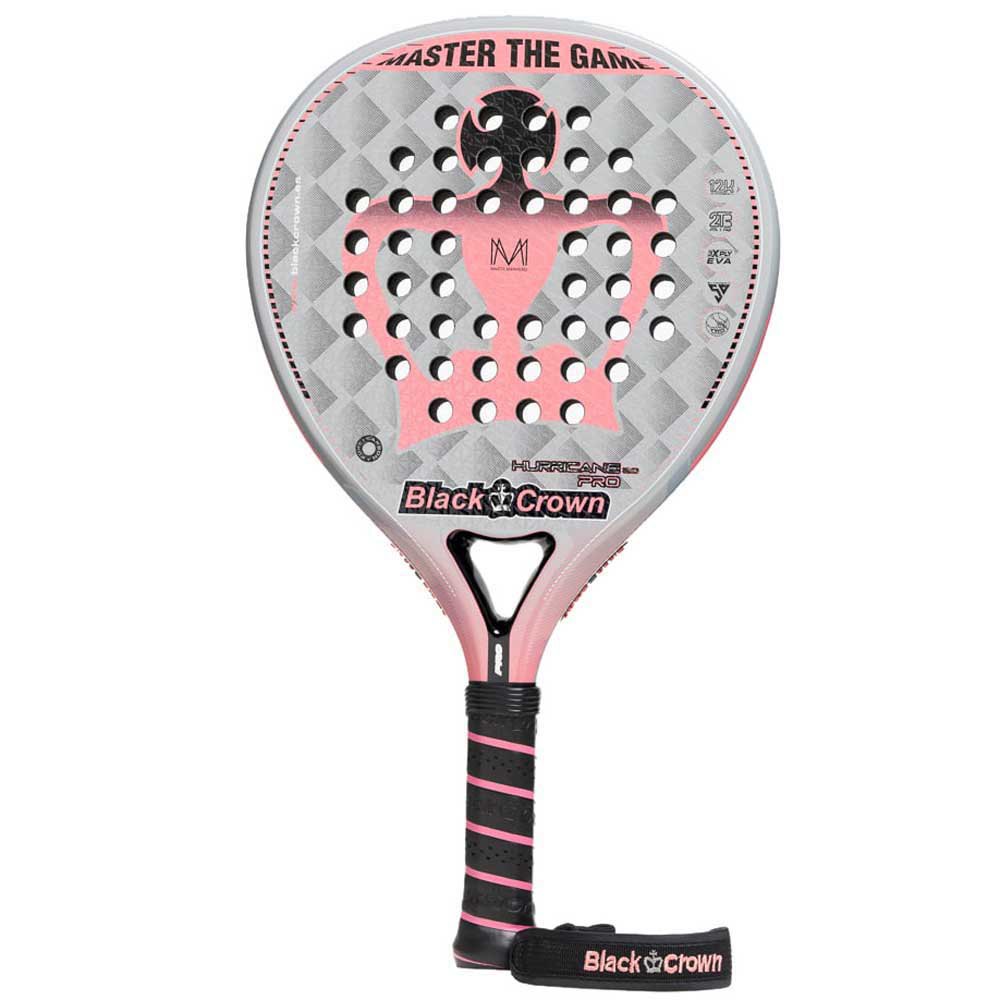 Black Crown Hurricane Pro 2.0 Woman Padel Racket Silber von Black Crown