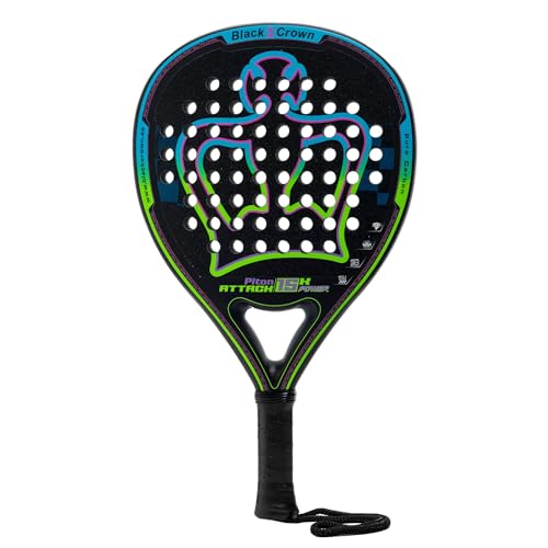 Black Crown Padelschläger Black Crown Piton Attack 15K Power, 355 g bis 370 g, 38 mm, konstantes Profil, 15 K Power-Kern, superweicher EVA-Gummi, 60 % Leistung, 40 % Kontrolle, raue Oberfläche Black Crown Padelschläger Black Crown Piton Attack 15K Power, 355 g bis 370 g, 38 mm, konstantes Profil, 15 K Power-Kern, superweicher EVA-Gummi, 60 % Leistung, 40 % Kontrolle, raue Oberfläche von Black Crown