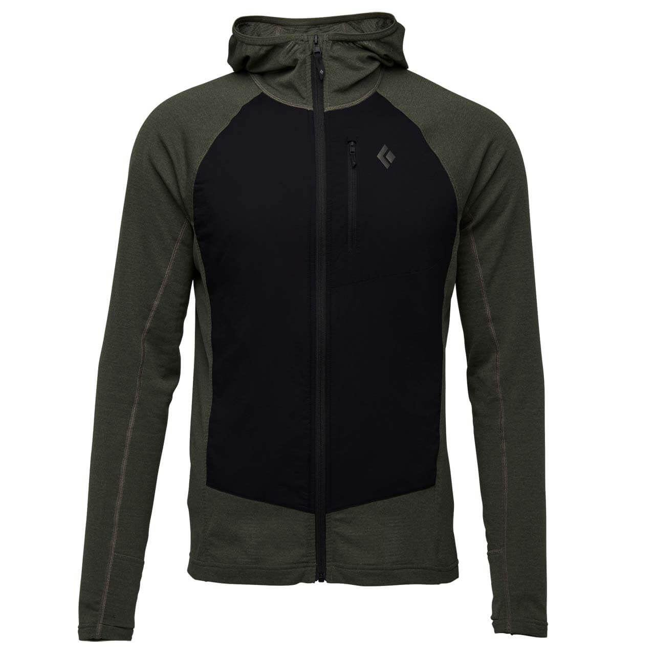 Black Diamond Coefficient LT Hybrid Hoody - Tundra-Black, S von Black Diamond}