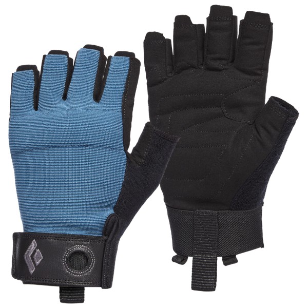 Black Diamond - Crag Half-Finger Gloves - Handschuhe Gr M schwarz/blau von Black Diamond