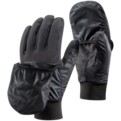 Black Diamond Erwachsene Wind Hood Gloves Warme Und Wetterfeste Softshell-Handschuhe, Smoke, Medium von Black Diamond