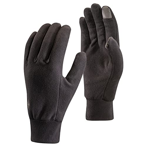 Black Diamond Lightweight Fleece Handschuhe Touchscreen geeignet / Warmer, leichter Winterhandschuh für Skitouren oder andere sportliche Aktivitäten / Unisex, Black, Größe: XS von Black Diamond