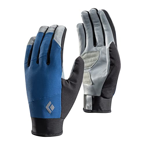 Black Diamond Trekker Handschuhe / Leichte Sporthandschuhe für Wanderungen bei warmen Wetter / Fingerhandschuhe mit perfekter Passform & gegen Blasenbildungen / Blau, Unisex, Größe: XS von Black Diamond