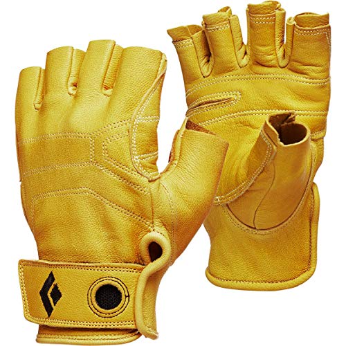 Black Diamond STONE GLOVES, Strapazierfähiger Halbfinger-Handschuh aus Leder zum Klettern, Sichern, Abseilen, Arbeiten und für Klettersteige, Natural, Gr. Extra Small Black Diamond STONE GLOVES, Strapazierfähiger Halbfinger-Handschuh aus Leder zum Klettern, Sichern, Abseilen, Arbeiten und für Klettersteige, Natural, Gr. Extra Small von Black Diamond