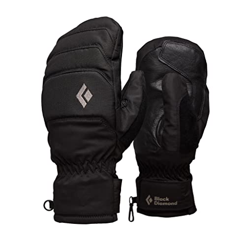 Black Diamond W Mission Mx Mitts Schwarz - Gore-Tex Warmer wasserdichter Damen Gore-Tex Fäustling, Größe L - Farbe Bla von Black Diamond