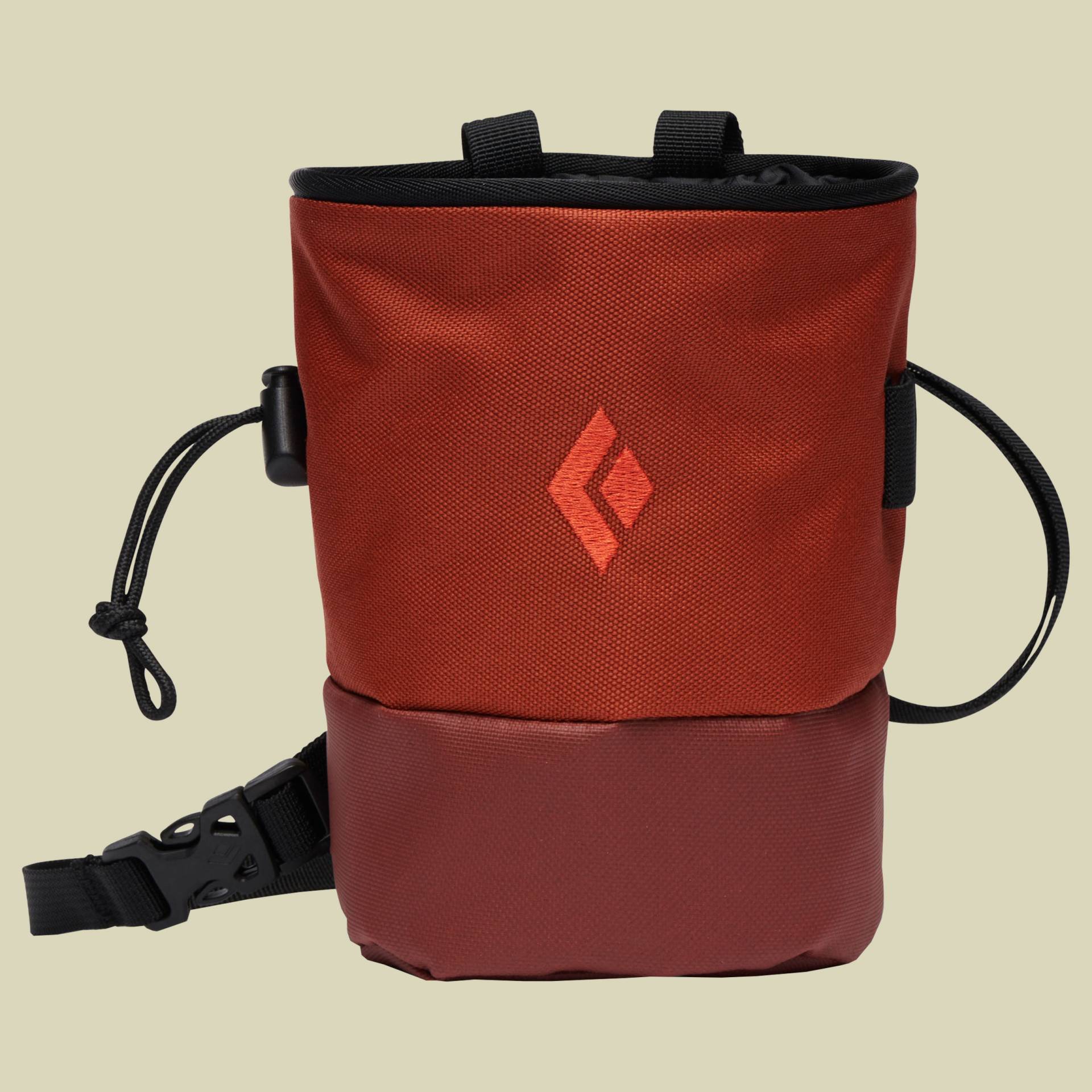 Mojo Zip Chalk Bag S_M rot - burnt sienna von Black Diamond