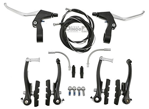 Black Dingo Cycling Products BDCP Alu V-Brake komplett Bremsenset VR und HR schwarz Made by Saccon Black Dingo Cycling Products BDCP Alu V-Brake komplett Bremsenset VR und HR schwarz Made by Saccon von Black Dingo Cycling Products