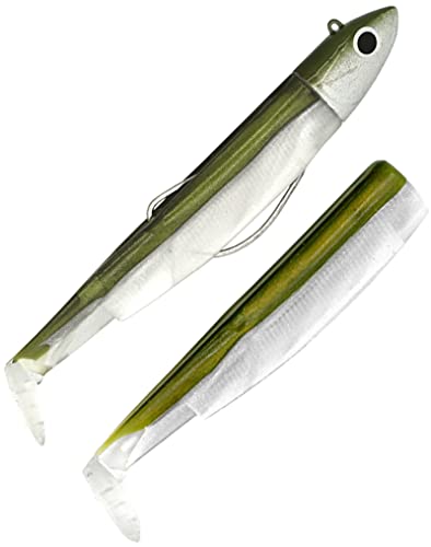 Black Minnow BM160 Köder, weiche Vinylköder, für Reißangeln, 1 Kopf Offshore 60 g Khaki + 2 Körper + 1 Haken Nr. 5, 60g Combo OffShore KAKI Black Minnow BM160 Köder, weiche Vinylköder, für Reißangeln, 1 Kopf Offshore 60 g Khaki + 2 Körper + 1 Haken Nr. 5, 60g Combo OffShore KAKI von Fiiish