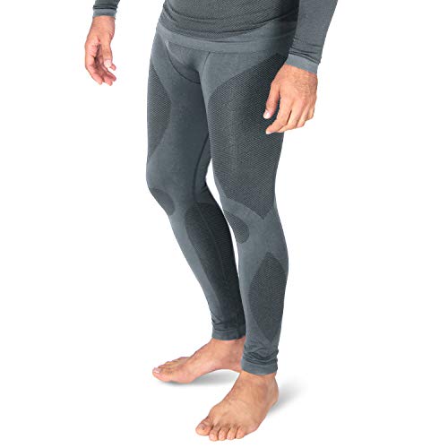 Black Snake® Ski Unterhose Thermohose Seamless - Grau - M/L von Black Snake