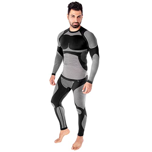 Black Snake Sport Funktionsunterwäsche Set aus Seamless Mikrofaser - Skiunterwäsche - Thermounterwäsche - ohne Nähte Schwarz XL/XXL Black Snake Sport Funktionsunterwäsche Set aus Seamless Mikrofaser - Skiunterwäsche - Thermounterwäsche - ohne Nähte Schwarz XL/XXL von Black Snake