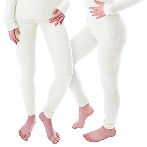 Damen Thermo Unterhosen Set | 2 Lange Unterhosen | Funktionsunterhosen | Thermounterhosen 2er Pack - Creme - L Damen Thermo Unterhosen Set | 2 Lange Unterhosen | Funktionsunterhosen | Thermounterhosen 2er Pack - Creme - L von Black Snake
